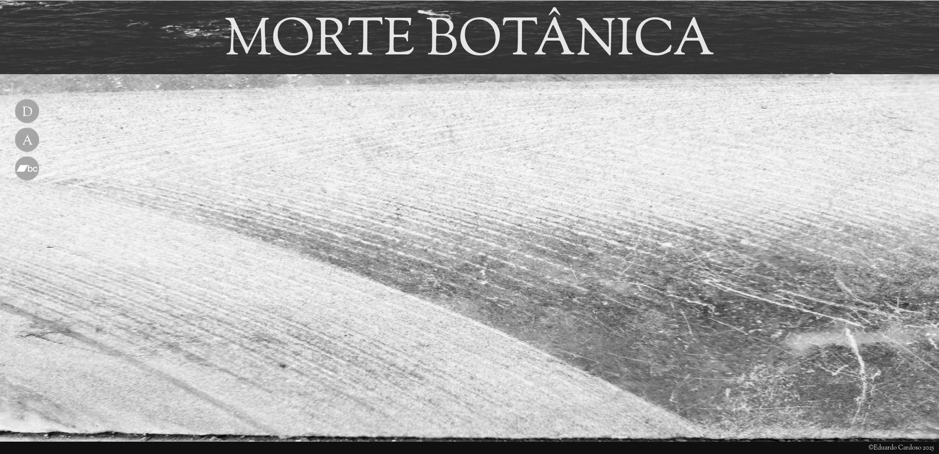 Preview of Morte Botânica website